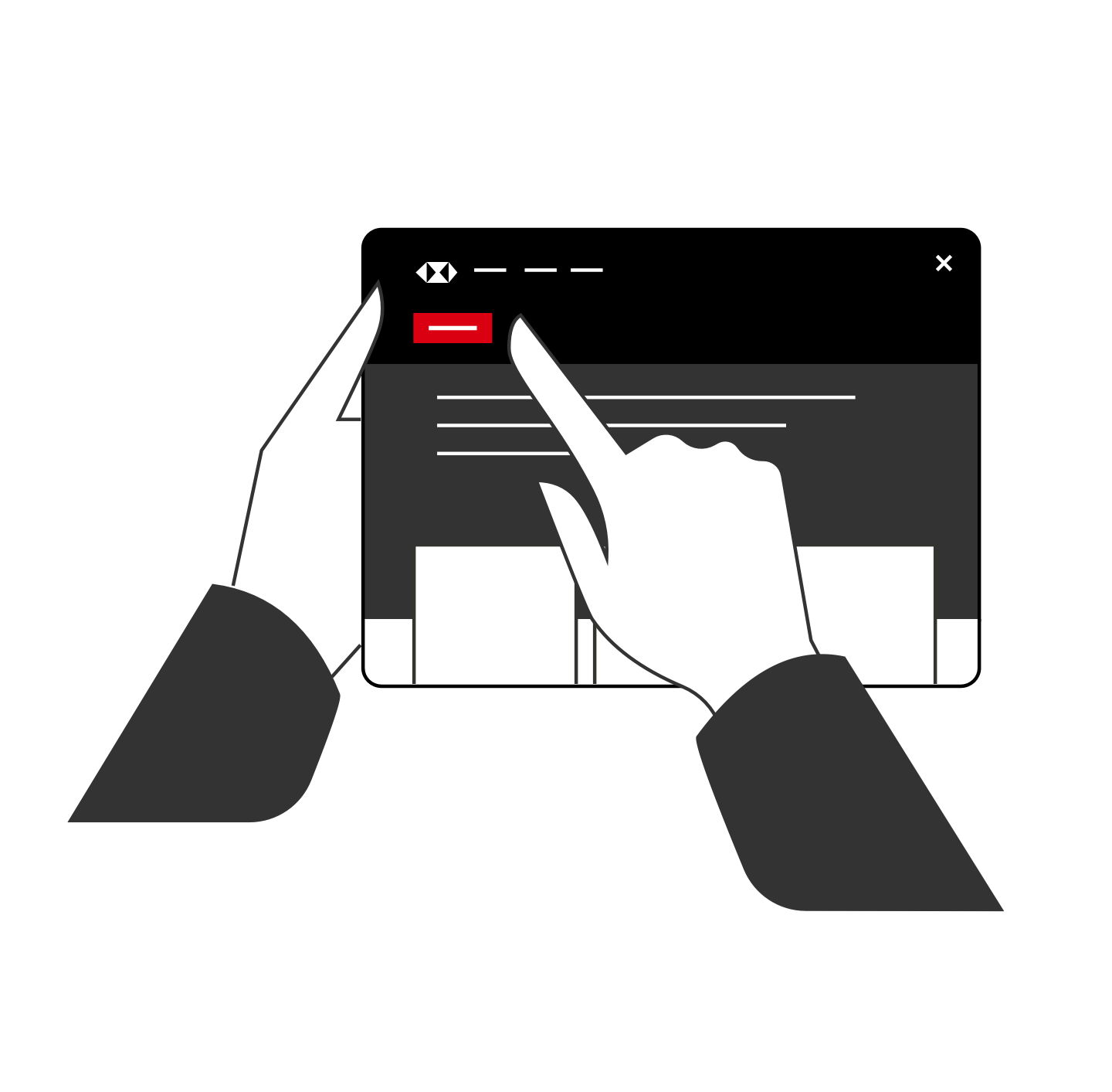 Person accessing HSBC business banking insights hub for insights regarding working capital loan and sme loan Person accessing HSBC business banking insights hub for insights regarding working capital loan and sme loan